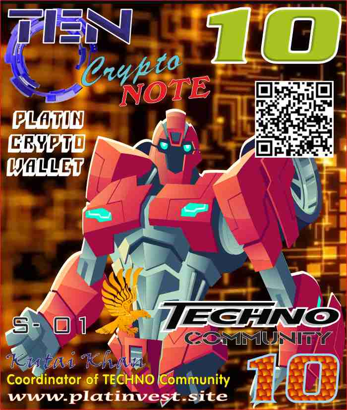 10 TECHNO TOKEN CRYPTONOTE NFT