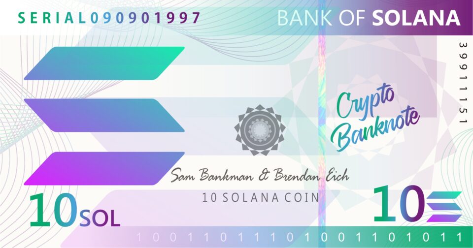 10 #SOLANA TOKEN #BANKNOT – 10 SOLANA #ALTCOIN – 1 Paket ( 20 Adet – 160 Gram Kağıda Dijital Baskı )